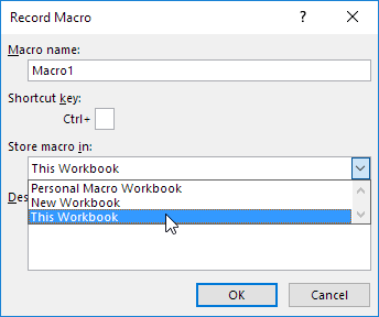 record a relative macro excel for mac